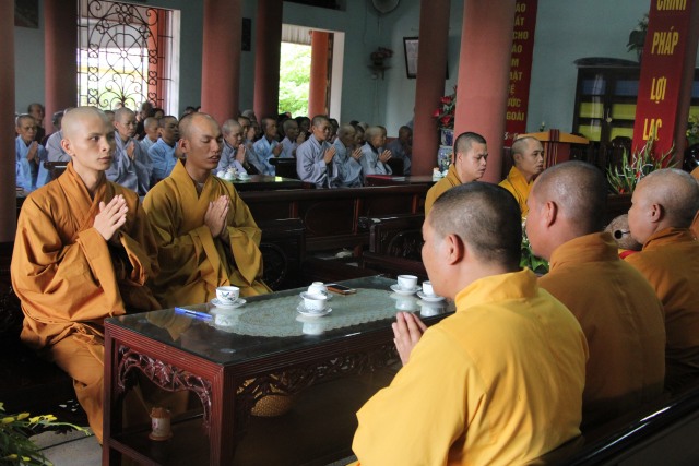 Thái Bình: Trường hạ chùa Thánh Long tổ chức lễ khai pháp