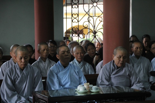 Thái Bình: Trường hạ chùa Thánh Long tổ chức lễ khai pháp