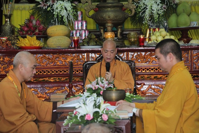 Thái Bình: Trường hạ chùa Thánh Long tổ chức lễ khai pháp