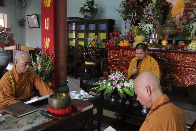 Thái Bình: Trường hạ chùa Thánh Long tổ chức lễ khai pháp