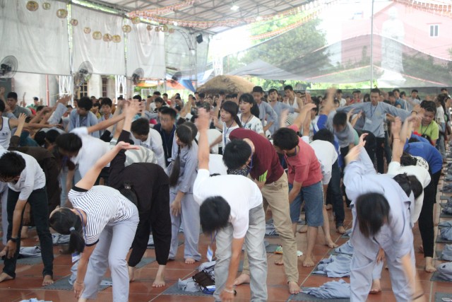 Thái Bình: Nhiều cảm xúc trong ngày tu thứ hai tại chùa Từ Xuyên