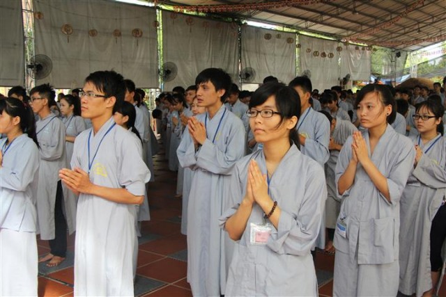 Thái Bình: Nhiều cảm xúc trong ngày tu thứ hai tại chùa Từ Xuyên