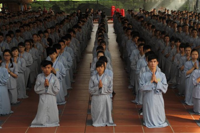 Thái Bình: Nhiều cảm xúc trong ngày tu thứ hai tại chùa Từ Xuyên