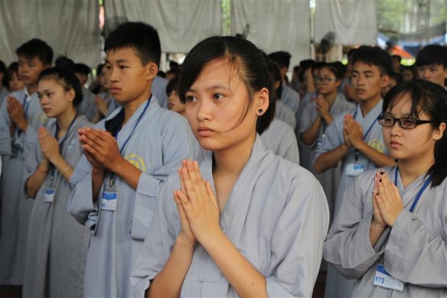 Thái Bình: Nhiều cảm xúc trong ngày tu thứ hai tại chùa Từ Xuyên