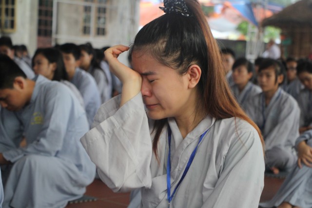 Thái Bình: Nhiều cảm xúc trong ngày tu thứ hai tại chùa Từ Xuyên