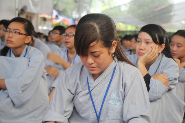 Thái Bình: Nhiều cảm xúc trong ngày tu thứ hai tại chùa Từ Xuyên