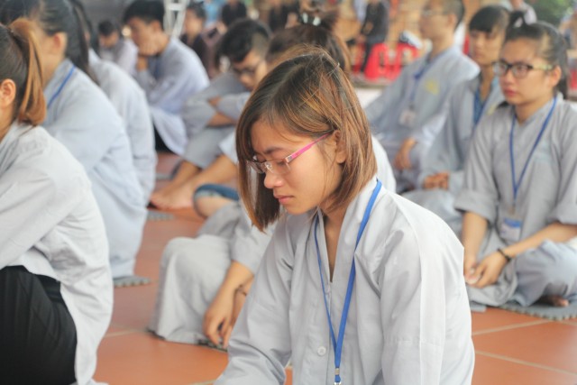 Thái Bình: Nhiều cảm xúc trong ngày tu thứ hai tại chùa Từ Xuyên