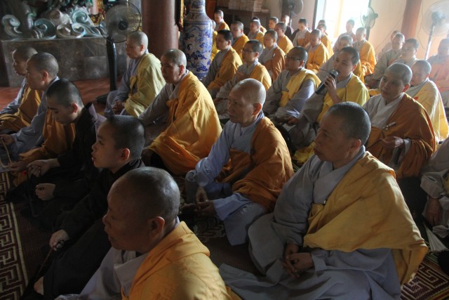 Thái Bình: Trường hạ chùa Quan Âm tổ chức lễ khai pháp
