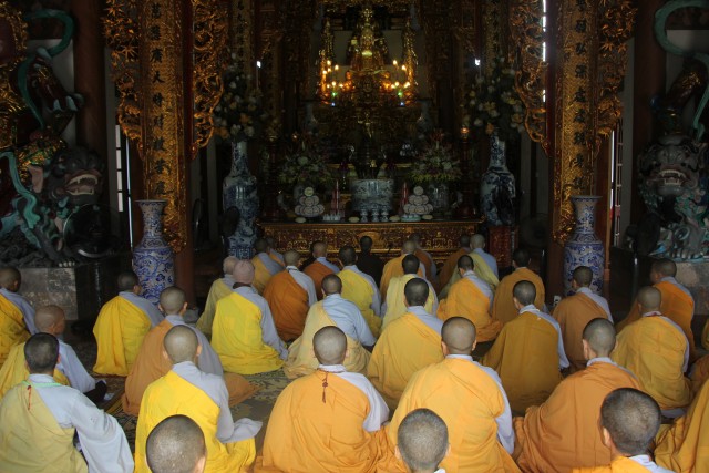 Thái Bình: Trường hạ chùa Quan Âm tổ chức lễ khai pháp