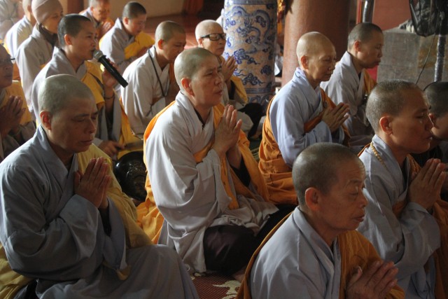 Thái Bình: Trường hạ chùa Quan Âm tổ chức lễ khai pháp