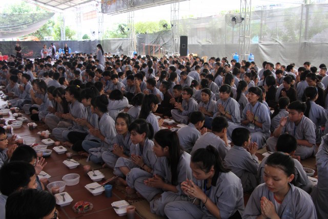 Thái Bình: Khóa tu “Nụ thương sen hồng” lần thứ ba tại chùa Từ Xuyên