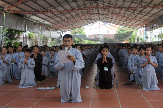 Thái Bình: Khóa tu “Nụ thương sen hồng” lần thứ ba tại chùa Từ Xuyên