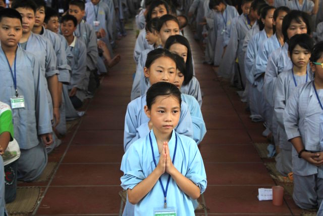 Thái Bình: Khóa tu “Nụ thương sen hồng” lần thứ ba tại chùa Từ Xuyên