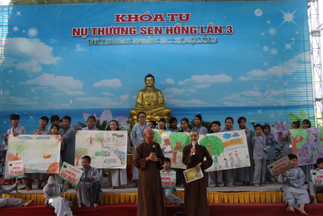 Thái Bình: Khóa tu “Nụ thương sen hồng” lần thứ ba tại chùa Từ Xuyên