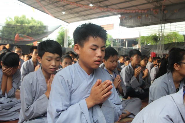 Thái Bình: Khóa tu sen hồng chùa Từ Xuyên (ngày thứ ba)