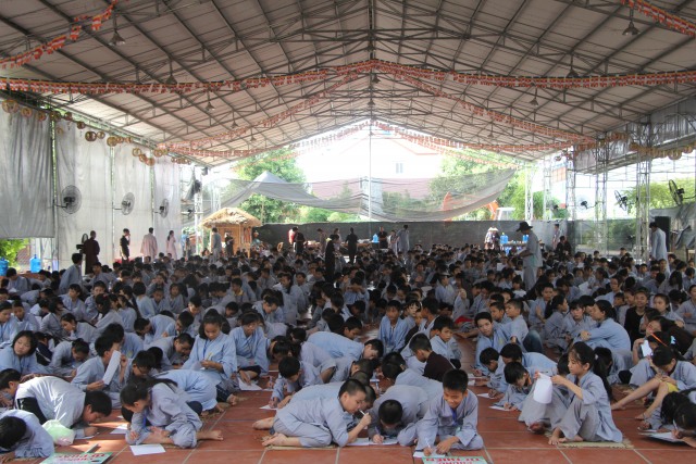 Thái Bình: Khóa tu sen hồng chùa Từ Xuyên (ngày thứ ba)