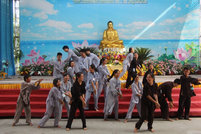 Thái Bình: Khóa tu sen hồng chùa Từ Xuyên (ngày thứ ba)