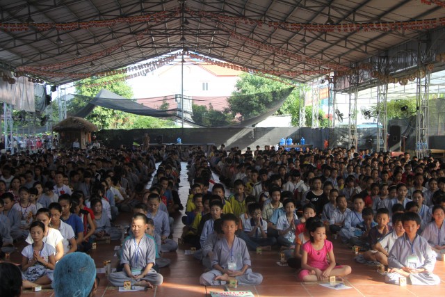 Thái Bình: Khóa tu sen hồng chùa Từ Xuyên (ngày thứ ba)