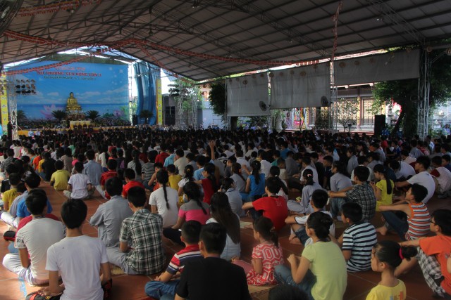 Thái Bình: Khóa tu sen hồng chùa Từ Xuyên (ngày thứ ba)
