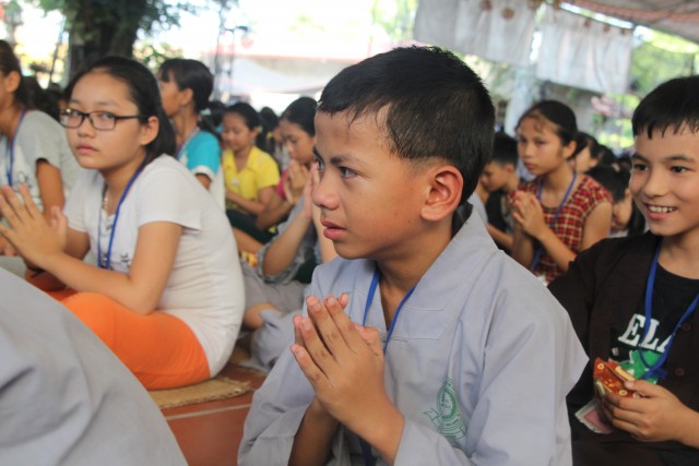 Thái Bình: Khóa tu sen hồng chùa Từ Xuyên (ngày thứ ba)
