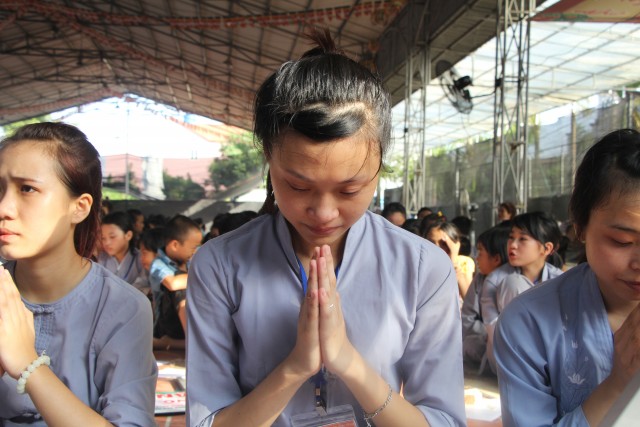 Thái Bình: Khóa tu sen hồng chùa Từ Xuyên (ngày thứ ba)
