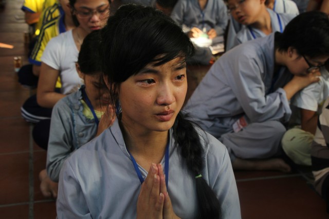 Thái Bình: Khóa tu sen hồng chùa Từ Xuyên (ngày thứ ba)