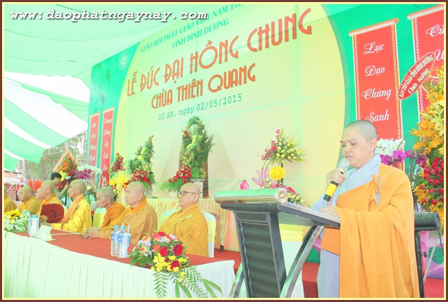 Bình Dương: Lễ Đúc Đại Hồng Chung Tại Chùa Thiên Quang