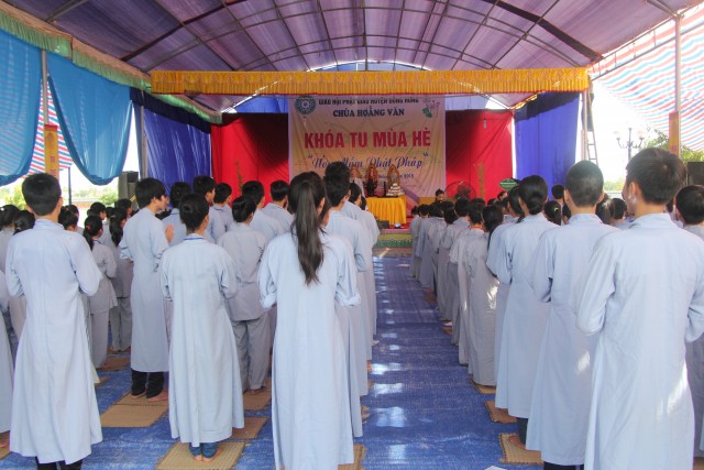 Thái Bình: Chùa Hoằng Văn lần đầu tiên tổ chức khóa tu mùa hè