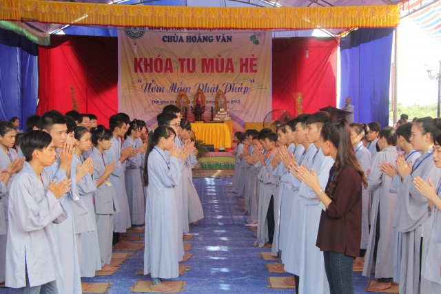 Thái Bình: Chùa Hoằng Văn lần đầu tiên tổ chức khóa tu mùa hè