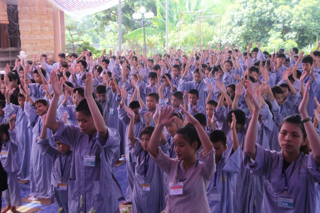 Thái Bình: Chùa Hoằng Văn lần đầu tiên tổ chức khóa tu mùa hè