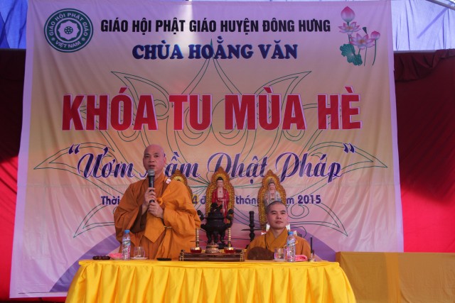 Thái Bình: Chùa Hoằng Văn lần đầu tiên tổ chức khóa tu mùa hè