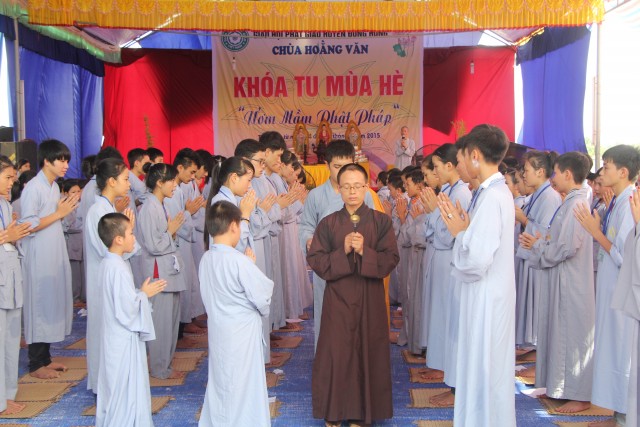 Thái Bình: Chùa Hoằng Văn lần đầu tiên tổ chức khóa tu mùa hè