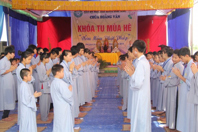 Thái Bình: Chùa Hoằng Văn lần đầu tiên tổ chức khóa tu mùa hè