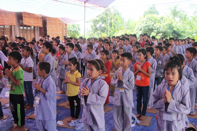 Thái Bình: Chùa Hoằng Văn lần đầu tiên tổ chức khóa tu mùa hè