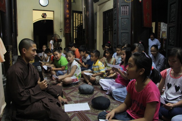 Thái Bình: Nhà chùa mở lớp học Phật pháp và lớp học võ cho các em nhỏ