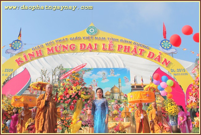 BÌNH DƯƠNG:   Phật Giáo Bình Dương Long Trọng Chào Mừng Đại Lễ PD.2559