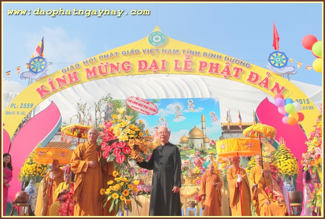 BÌNH DƯƠNG:   Phật Giáo Bình Dương Long Trọng Chào Mừng Đại Lễ PD.2559