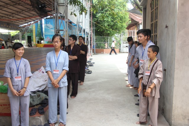 Thái Bình: Chùm ảnh ngày đầu khóa tu mùa hè chùa Từ Xuyên