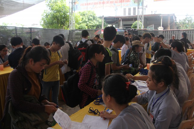 Thái Bình: Chùm ảnh ngày đầu khóa tu mùa hè chùa Từ Xuyên