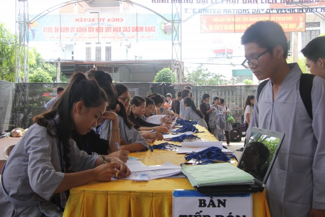 Thái Bình: Chùm ảnh ngày đầu khóa tu mùa hè chùa Từ Xuyên