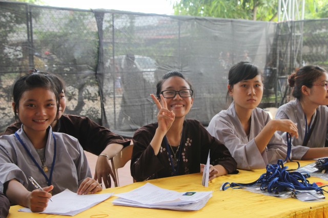 Thái Bình: Chùm ảnh ngày đầu khóa tu mùa hè chùa Từ Xuyên