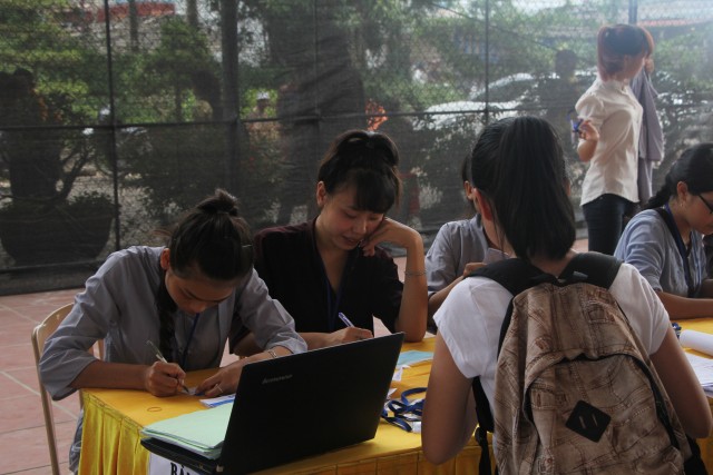 Thái Bình: Chùm ảnh ngày đầu khóa tu mùa hè chùa Từ Xuyên