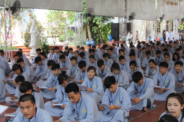 Thái Bình: Chùm ảnh ngày đầu khóa tu mùa hè chùa Từ Xuyên