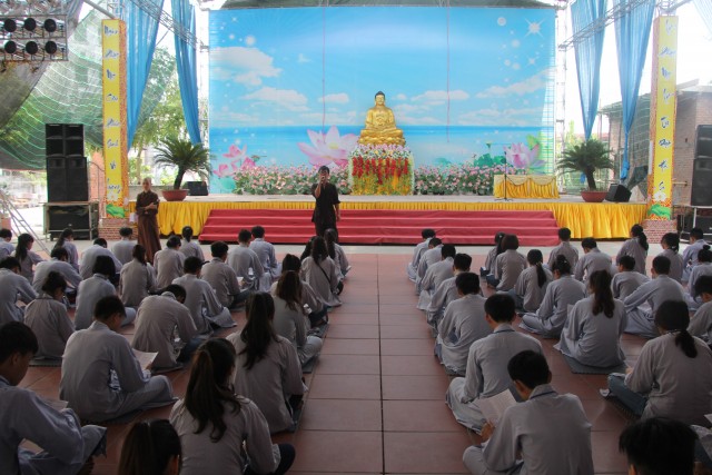 Thái Bình: Chùm ảnh ngày đầu khóa tu mùa hè chùa Từ Xuyên