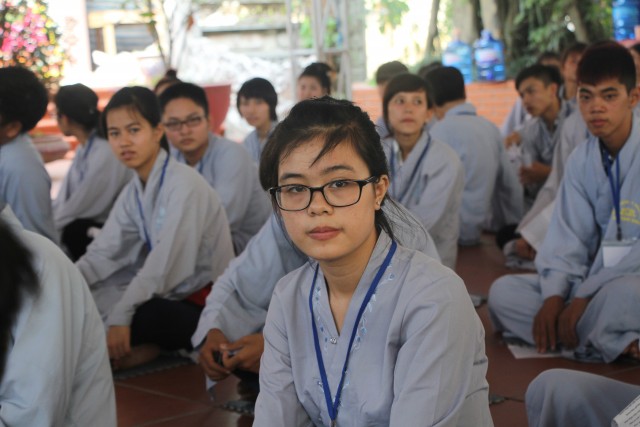 Thái Bình: Chùm ảnh ngày đầu khóa tu mùa hè chùa Từ Xuyên