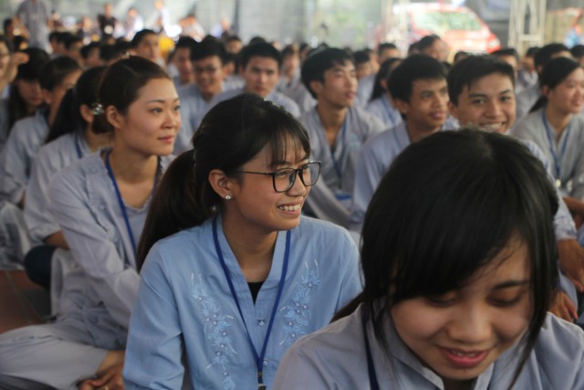 Thái Bình: Chùm ảnh ngày đầu khóa tu mùa hè chùa Từ Xuyên