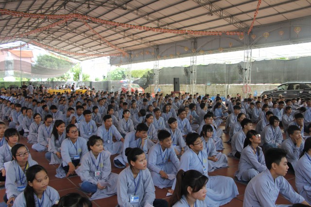Thái Bình: Chùm ảnh ngày đầu khóa tu mùa hè chùa Từ Xuyên