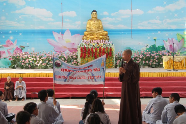 Thái Bình: Chùm ảnh ngày đầu khóa tu mùa hè chùa Từ Xuyên