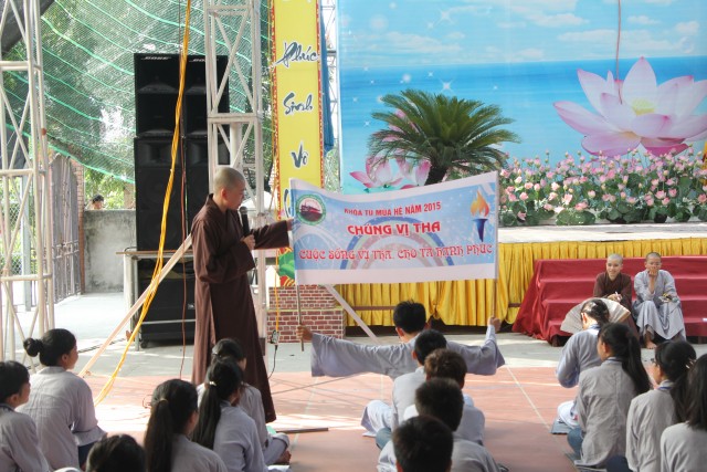 Thái Bình: Chùm ảnh ngày đầu khóa tu mùa hè chùa Từ Xuyên