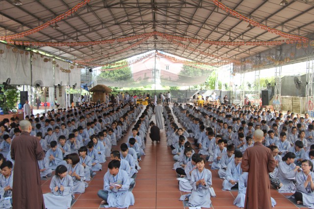 Thái Bình: Chùm ảnh ngày đầu khóa tu mùa hè chùa Từ Xuyên